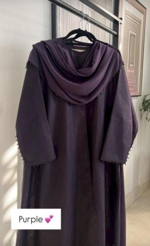 لنن بنفسجي - اكمام شك