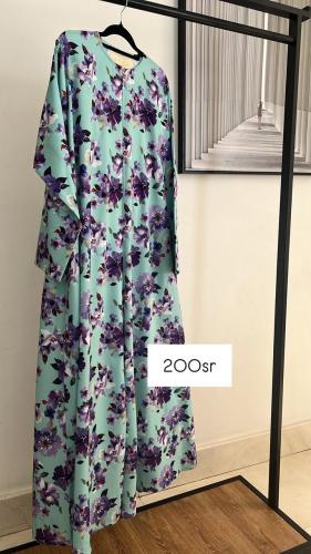 عباية صيفية كريب قطن تيفاني