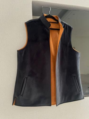 سديري شامواه اسود من الخارج والداخل شامواه بني