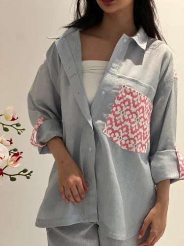 طقم لنن السماوي