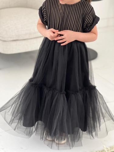 فستان مقاس اطفال اللون اسود