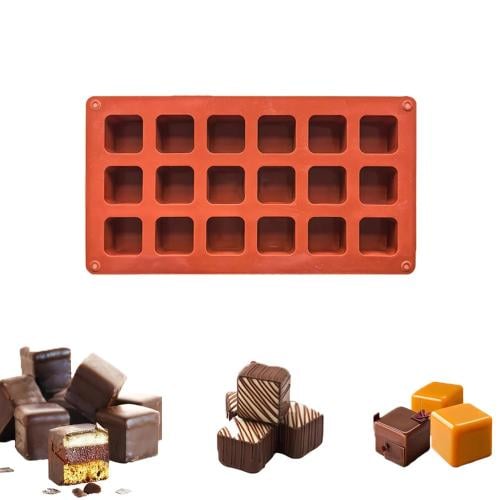 1 قطعة 18 تجويف مربعة الشكل قالب سيليكون غير لاصق