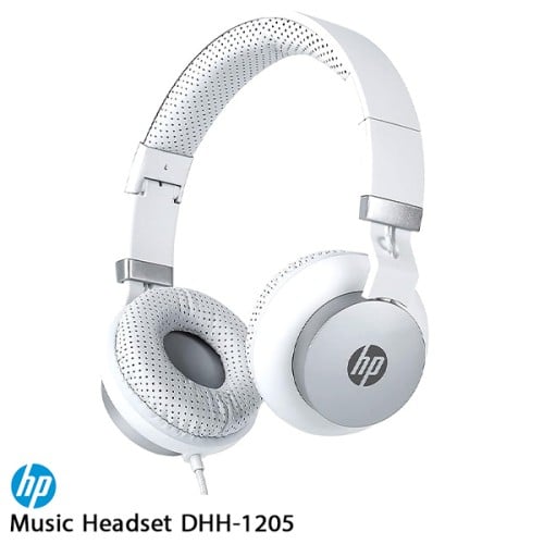 DHH-1205 / سماعة راس ستيريو من اتش بي لون ابيض مع...