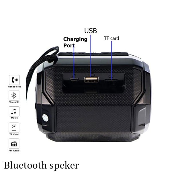 سماعة بلوتوث تدوم لثمان ساعات  مع أضاءه LED بالوان تنسجم مع اللحن