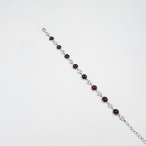 أسوارة عقيق فضة صافي عيار 925