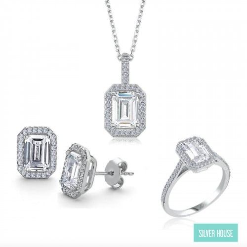 طقم ناعم فضة صافي عيار 925