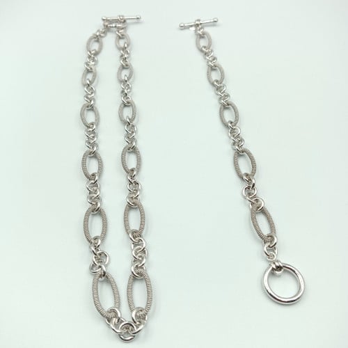 طقم جنزير فضة صافي عيار 925