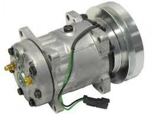 #11604C كمبروسر مكيف ناقلة فوفو تراكتور  COMPRESSOR VOLVO TRACTOR HEAVY DUTY  B-1 24V EAR MOUNT H-PAD AB-8130