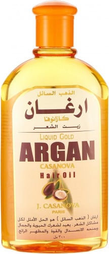 زيت الشعر ارغان الذهب السائل 300مل من كازانوفا