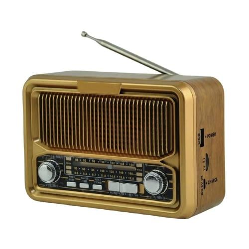 راديو DENX DX2446 بصوت Hi-Fi وبلوتوث وألواح شمسية...