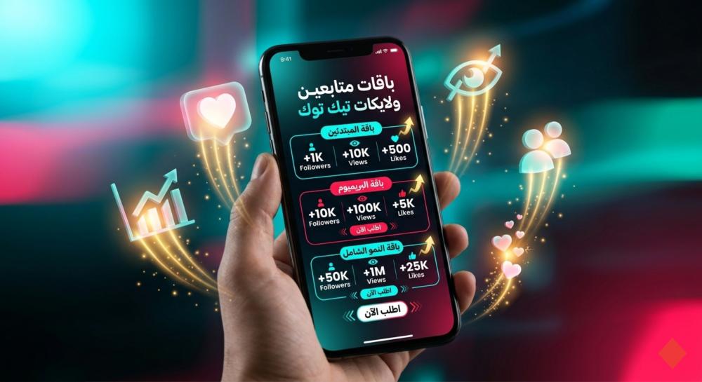 باقات متابعين ومشاهدات ولايكات تيك توك