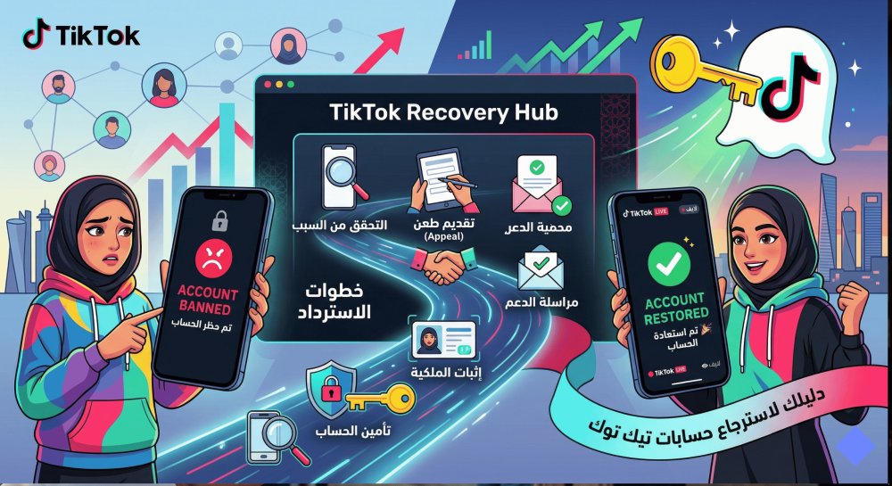 حل مشكلة حظر حساب تيك توك نهائيا