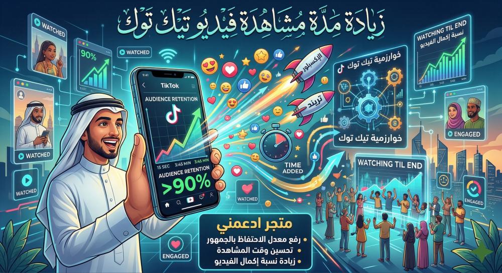 كيف ترفع ريتش مقاطعك عبر زيادة مدة مشاهدة فيديو تيك توك؟