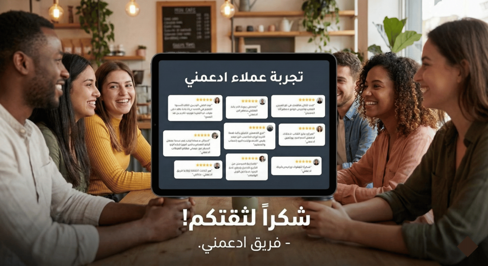 تجربة عملاء ادعمني