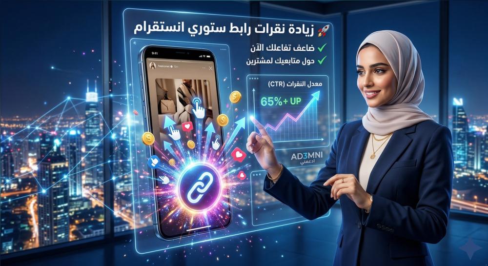 زيادة نقرات رابط ستوري انستقرام