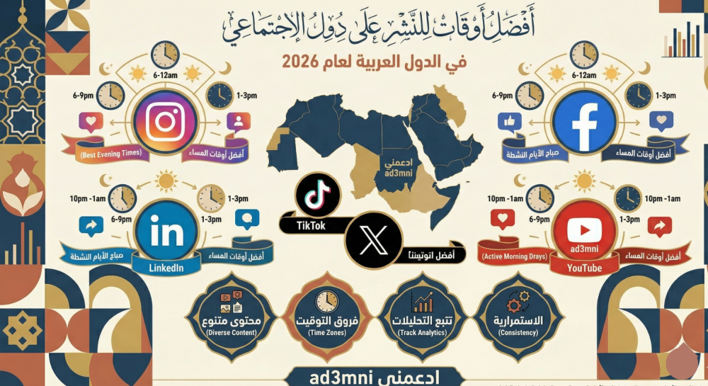 أفضل أوقات للنشر في الدول العربية 2026 تصدر الاكسبلور