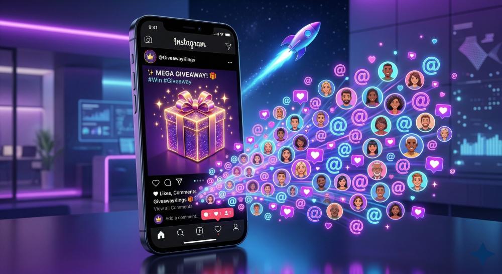 زيادة منشن مسابقات انستقرام