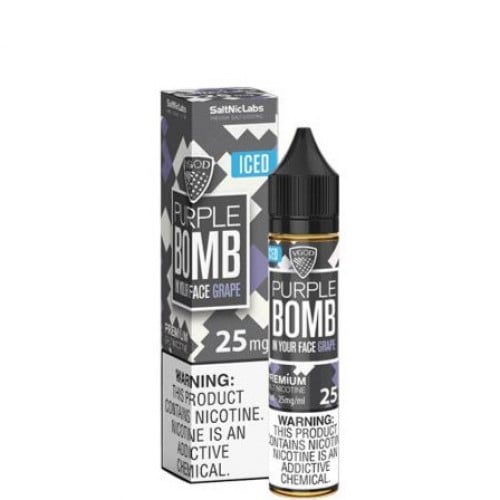 نكهة فيقود بربل بومب ايس سولت نيكوتين - VGOD PURPLE BOMB ICE Salt Nico