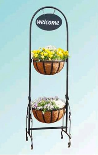 سلات زهور ونباتات Metal 2 Hang Flower Pots