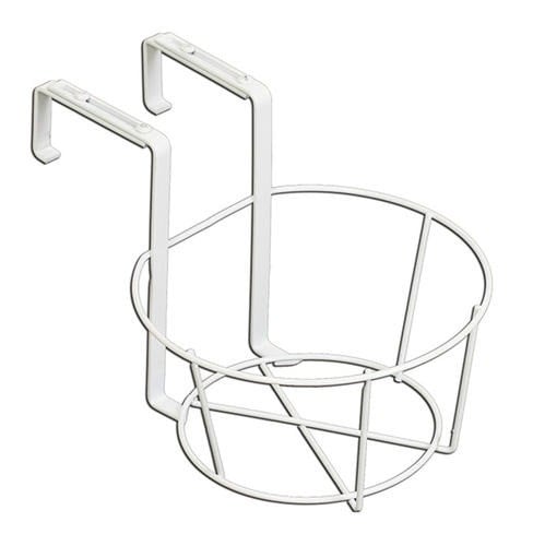 حامل حوض معدني أبيض Metal Flower Pot Holder White