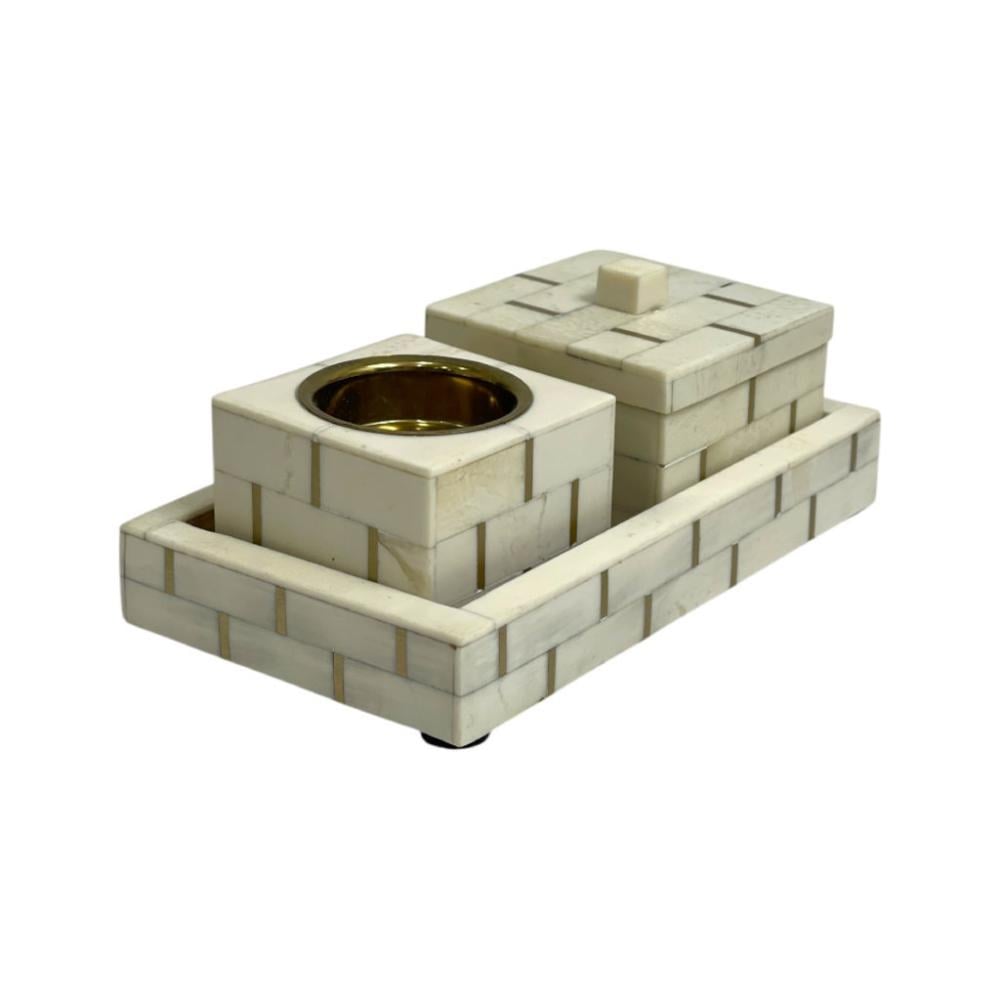 طقم مبخرة الرايزن الخشبية الفخمة