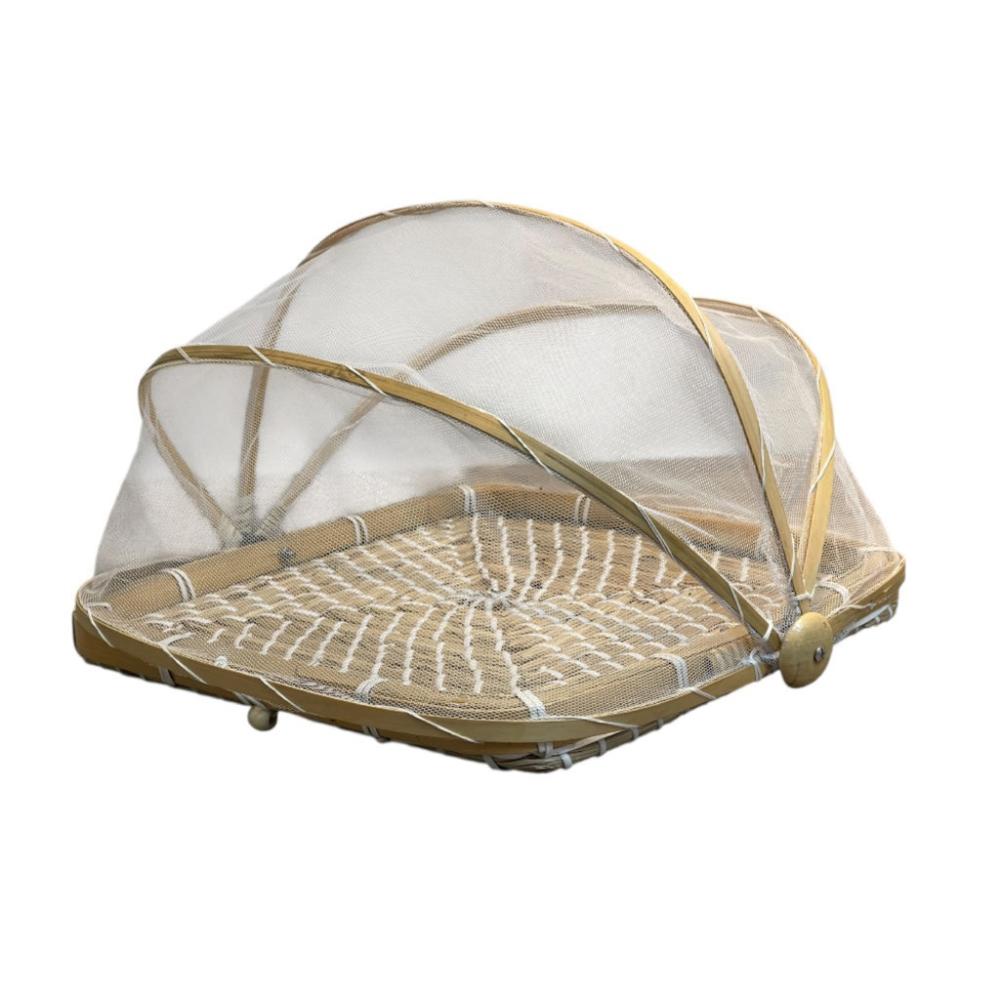 سلة خوص فيتنامي غطاء شبك