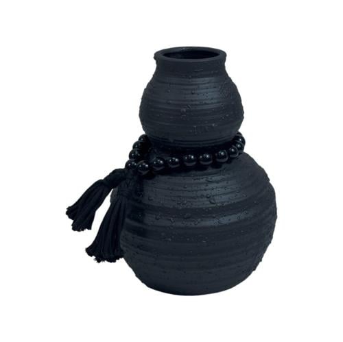 فازة سيراميك مع ديكور سبحة