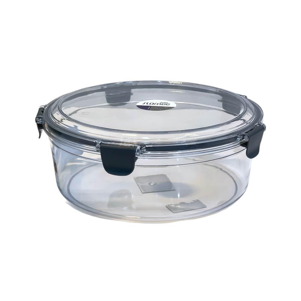 علبة تخزين بلاستيك شفاف بقفل