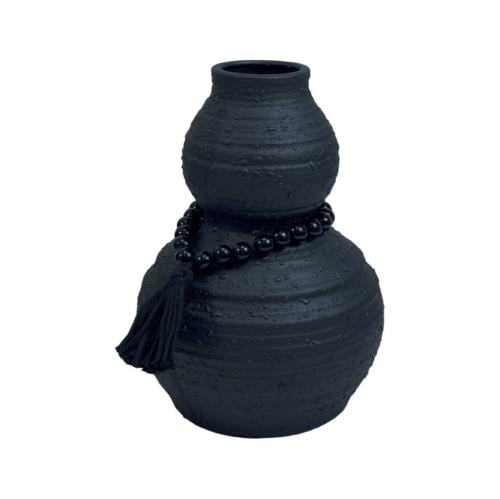 فازة سيراميك مع ديكور سبحة