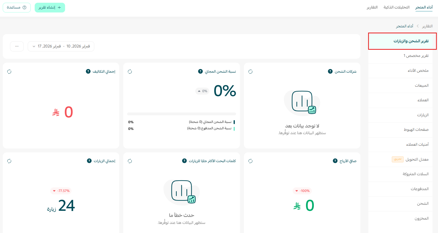 صفحة أداء المتجر: بوابتك للنجاح