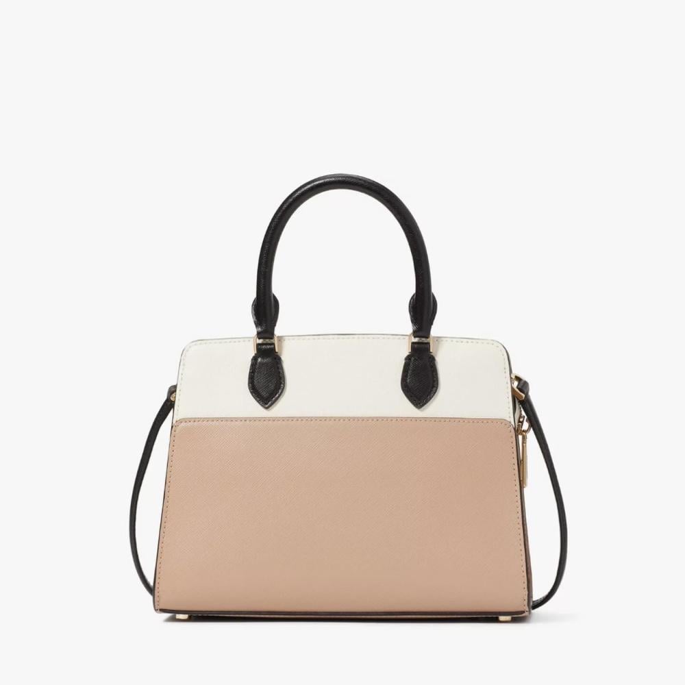 Madison Colorblock Saffiano Leather Small Satchel