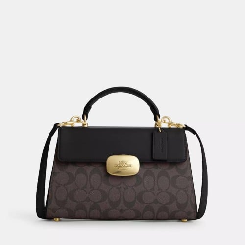 Eliza Top Handle In Signature Canvas