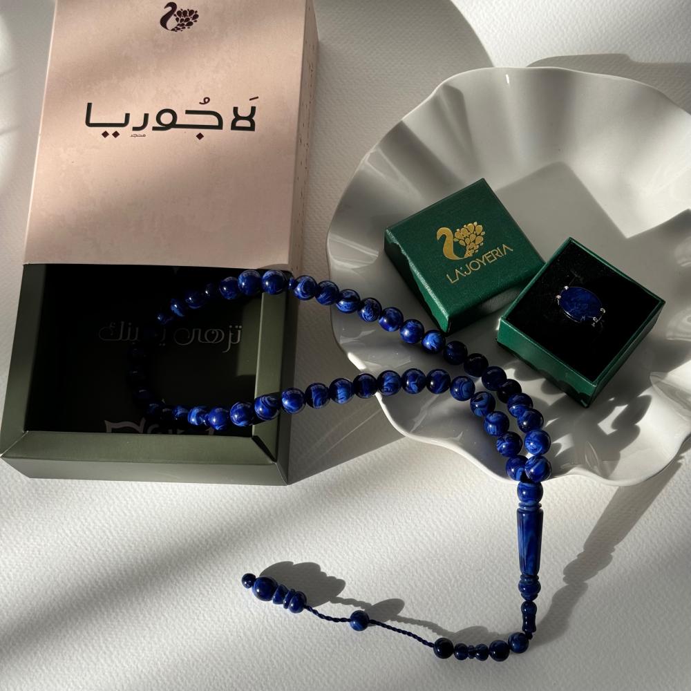 طقم خاتم فضه وسبحه