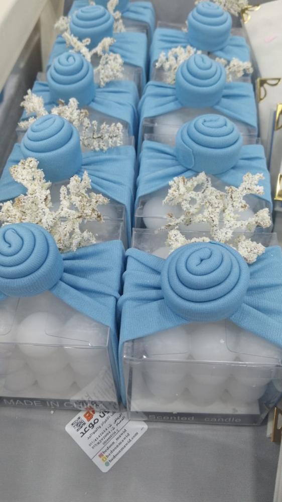 شموع بابلز مع التزيين