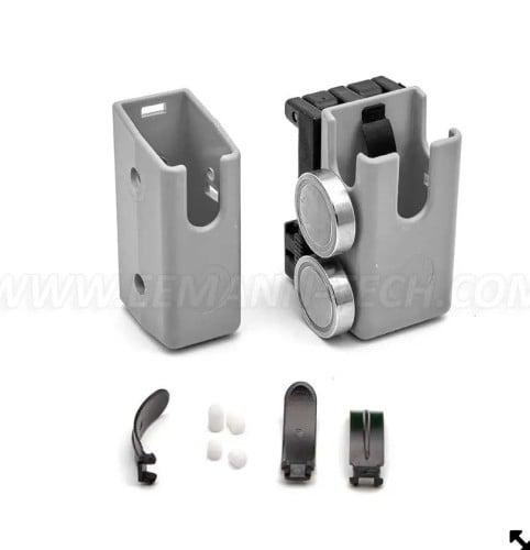 حامل مخازن مغناطيس من شركة GHOST لون رمادي Ghost 360 CLIP D Magazine Pouch with Double Magnet