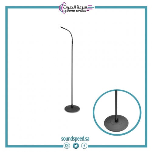 استاند مايك جرافتي مع سلك مدمج وقاعده دائريه/MS 23 XLR  B//ماركة GRAVITY المانية