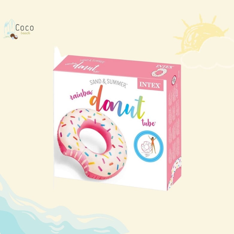 عوامة كبيره بحر شاطى مسبح دونات انتكس intex