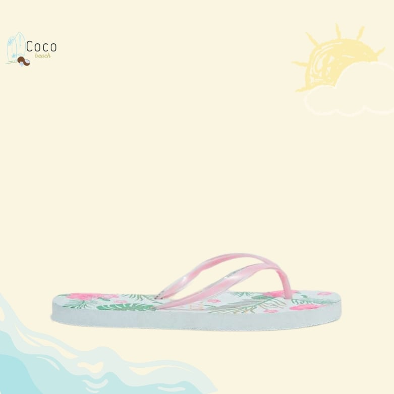 شبشب بحر سلبر بحر صيف مسبح ابيض وردي ورد بنك