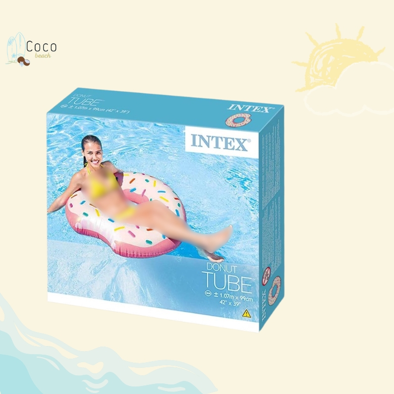 عوامة كبيره بحر شاطى مسبح دونات انتكس intex