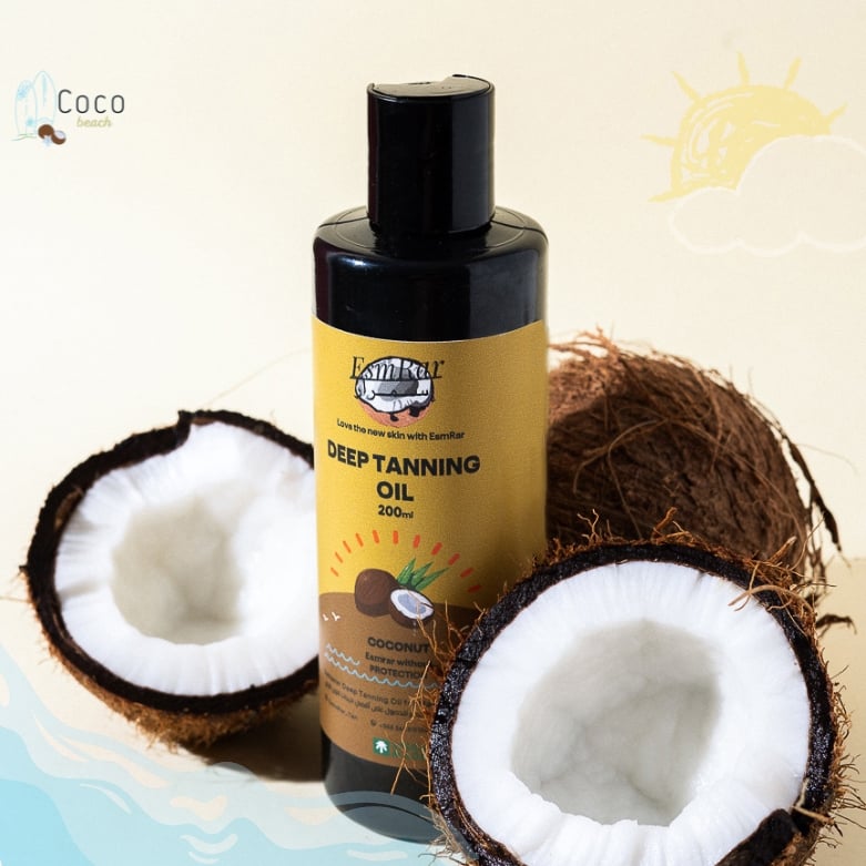 زيت تان اسمرار زيت تشميس اسمرار جوز الهند