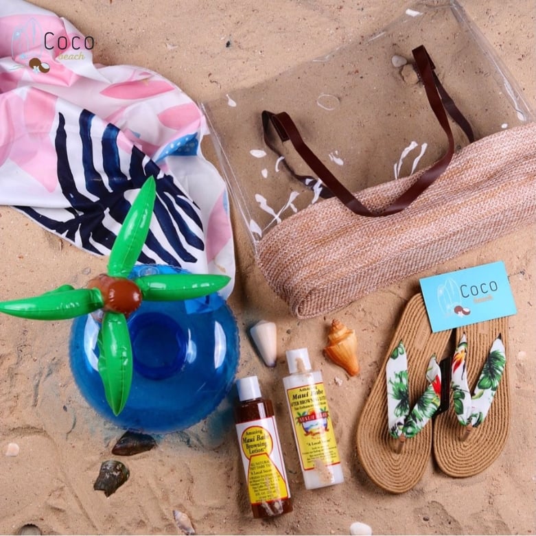 شنطة بحر شفاف وخسف كبيره للبحر والشاطئ clear beach bag