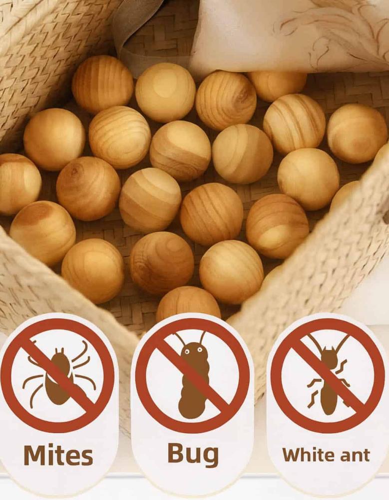 كافور طبيعي للحماية من العث يحافظ على نسيج الملابس آمن