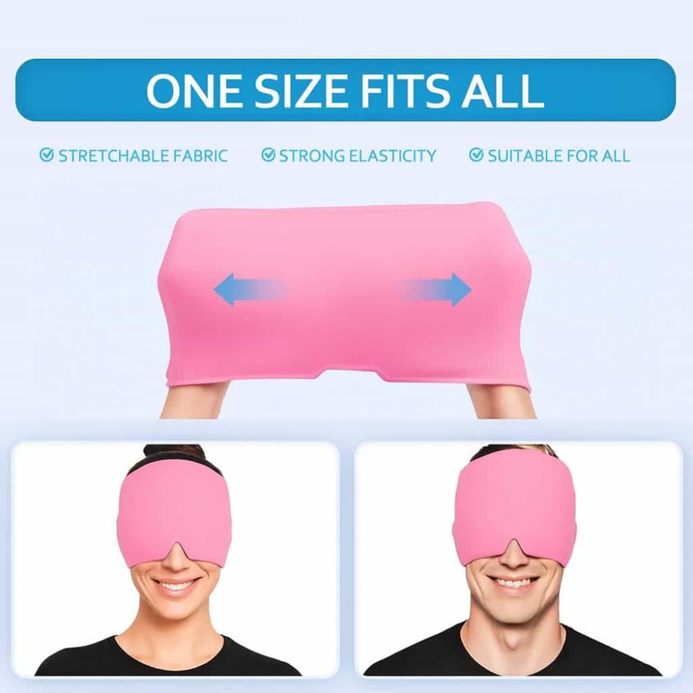 قبعة تبريد للصداع والشقيقة تقلل حدة الالم وتساعد على تهدئة التوتر