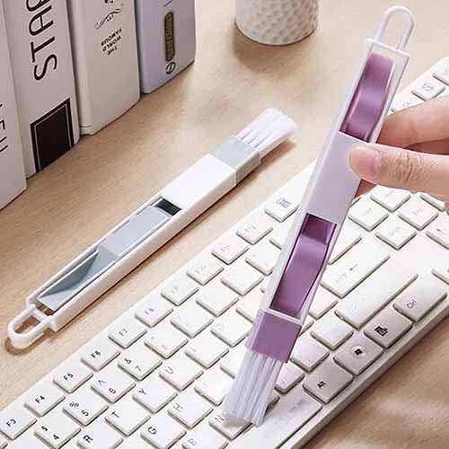 فرشاة تنظيف صغيرة للكمبيوتر والأماكن الضيقة لإزالة الأوساخ المتراكمة