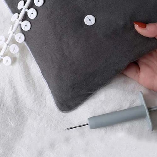 إبرة وأزرار تثبيت غطاء السرير لإضافة أزارير التثبي...