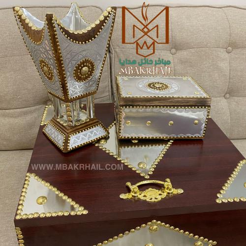 صندوق هدايا ملكي | مبخرة تاج المباخر | علبة للعود...