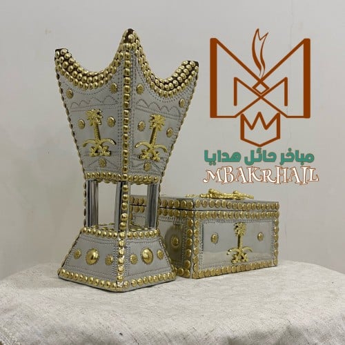 مبخرة حائل | علبة عود كبيرة | سيفين ونخلة