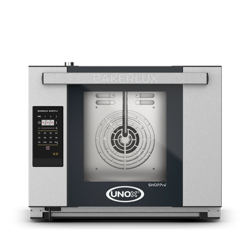 UNOX global GO convection oven with capacity for four trays, size