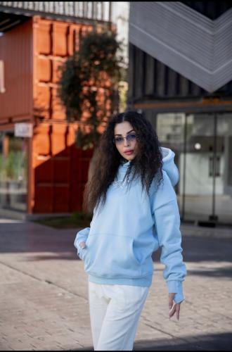 هودي سماوي SKY BLUE HOODIE