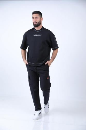 بنطال اسود كتان BLACK PANTS